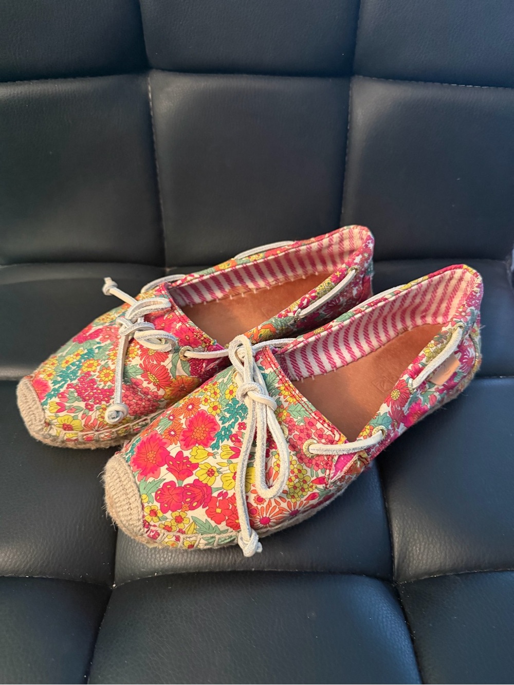 Sperry Floral Pink Multicolor Espadrille Flats
